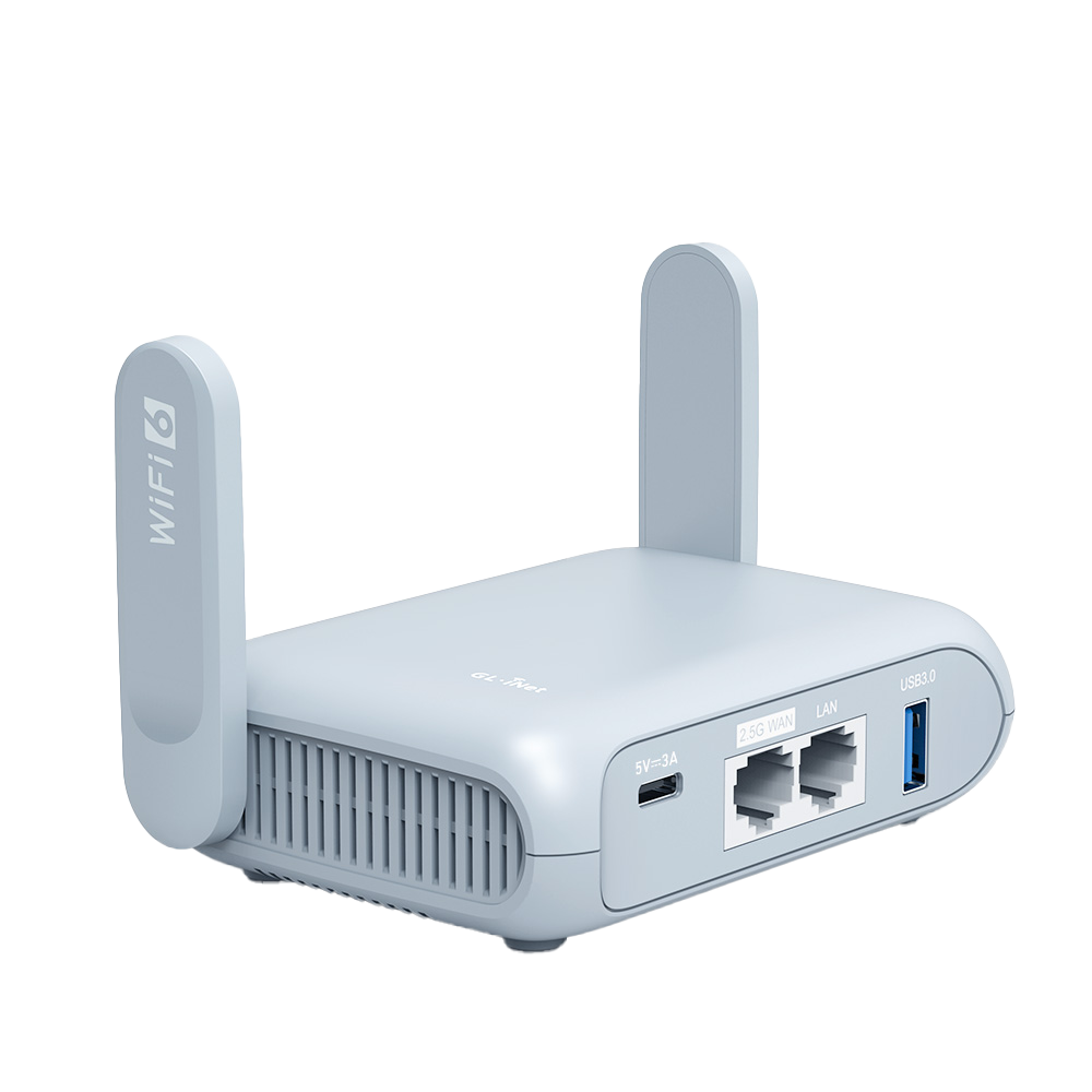 GL.iNet Beryl AX travel router supported by Lunevo